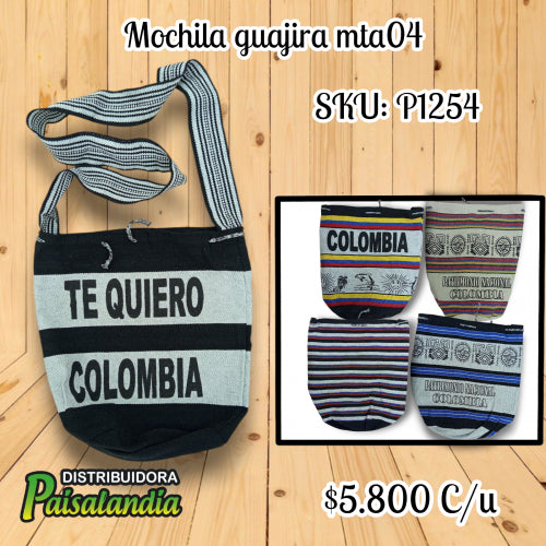 Mochila guajira estampado surtido MTA04 (UND)