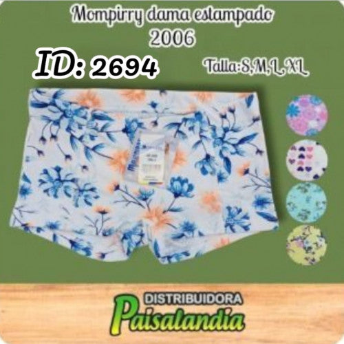 Mompirry dama estampado talla S/M/L/XL (UND)
