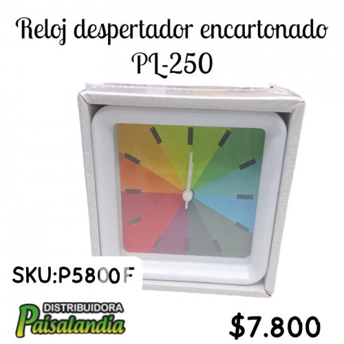 Reloj  despertador encartonado pl-250