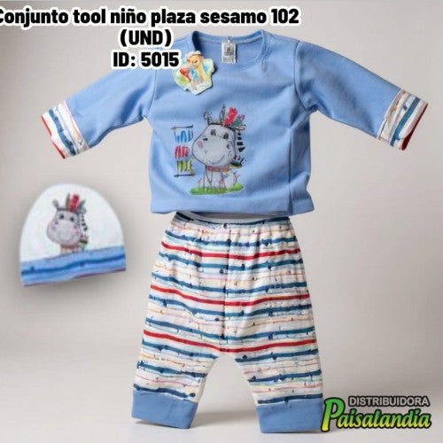 Conjunto tool niño plaza sesamo 102 (UND)