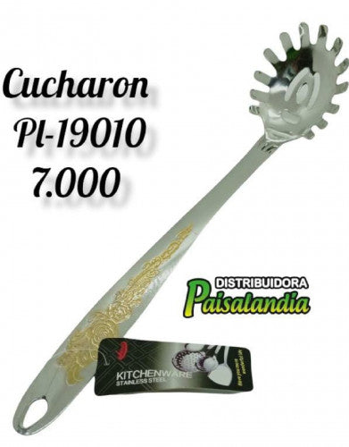 Cucharón metálico estampado PL-19010 (UND)