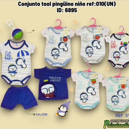 Conjunto tool pingüino niño ref:010(UN)
