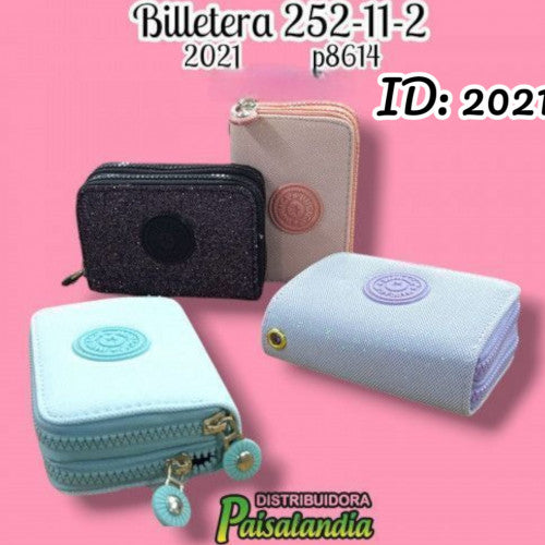 Billetera fina colores surtidos 252-11-2 (UND)