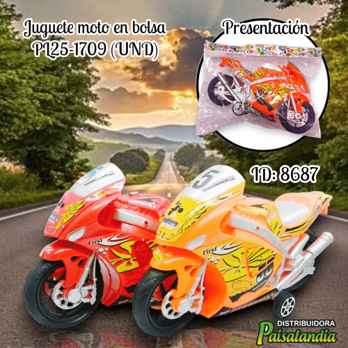 Juguete moto en bolsa PL25-1709 (UND)