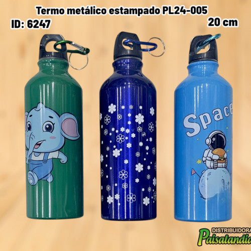 Termo metálico estampado PL24-005 (UND)