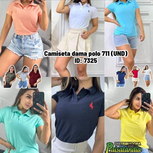 Camiseta dama polo 711 (UND)