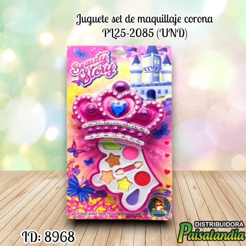 Juguete set de maquillaje corona PL25-2085 (UND)