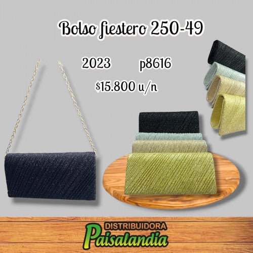 Bolso fiestero colores surtidos 250-49 (UND)