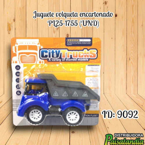 Juguete volqueta encartonado PL25-1755 (UND)