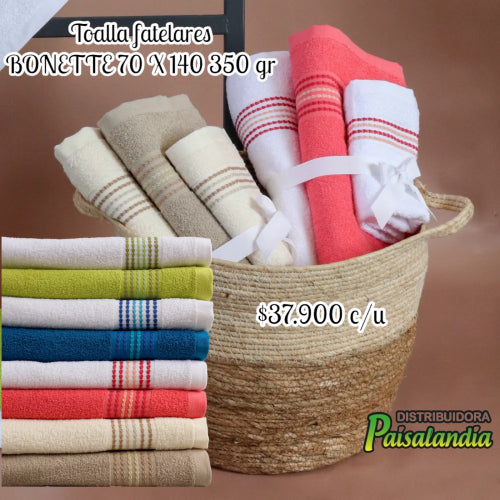 Toalla Fatelares Bonette 70x140 350g