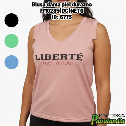Blusa dama piel durazno FMG285(DC)NETO