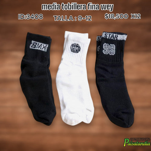 media tobillera fina wey (DC)