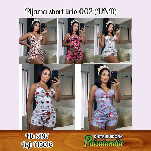 Pijama short lirio 002 (UND)