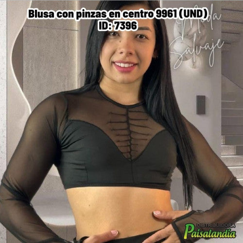 Blusa con pinzas en centro 9961 (UND)