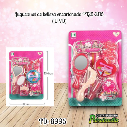 Juguete set de belleza encartonado PL25-2115 (UND)