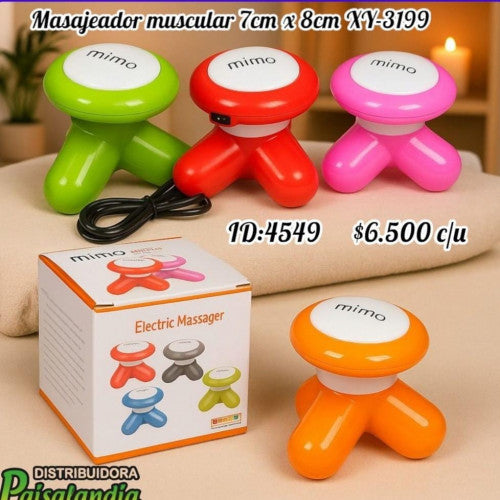 Masajeador muscular eléctrico colores surtidos XY3199 (UND)