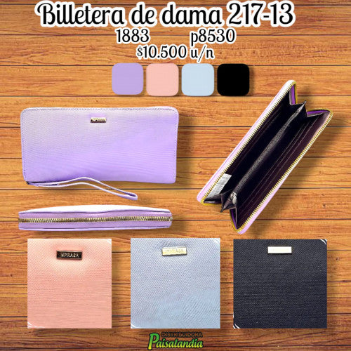 Billetera de dama colores surtidos 217-13 (UND)