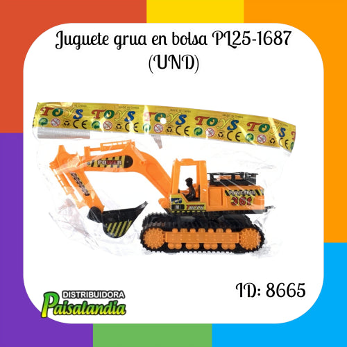Juguete grua en bolsa PL25-1687 (UND)