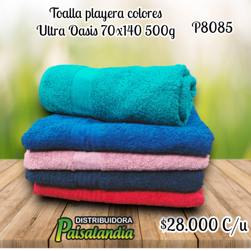 Toalla playera colores Ultra Oasis 70x140 500g