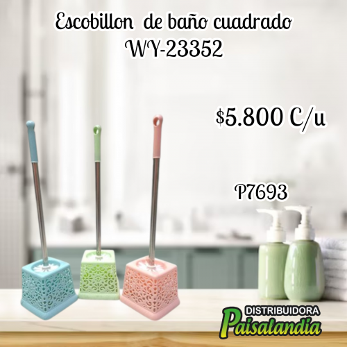 Escobillon  de baño cuadrado WY-23352