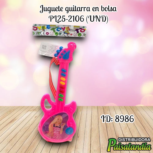 Juguete guitarra en bolsa PL25-2106 (UND)