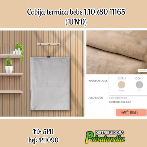 cobija termica bebe 1.10x80 11165 (UND)