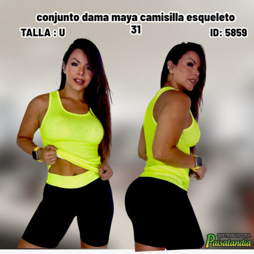 conjunto dama maya camisilla esqueleto 31 (UND)