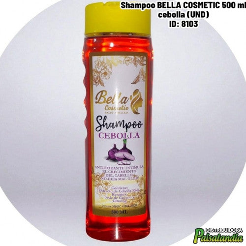 Shampoo BELLA COSMETIC 500 ml cebolla (UND)