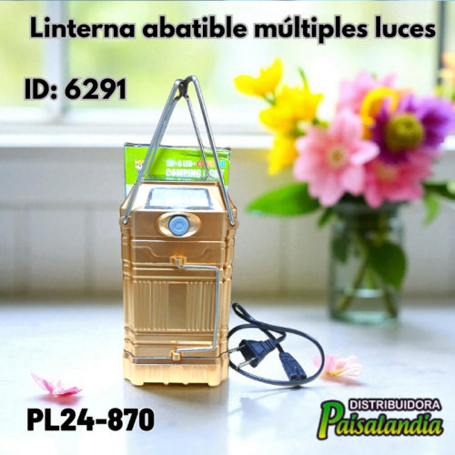 Linterna abatible múltiples luces PL24-870 (UND)