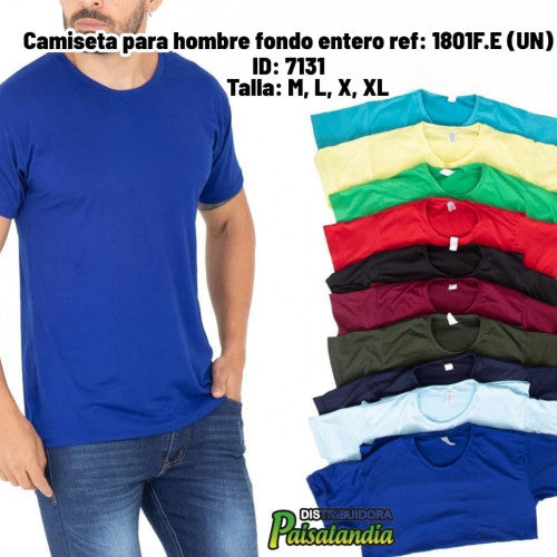 Camiseta para hombre fondo entero ref: 1801F.E (UN)