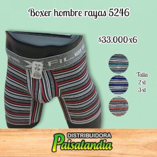 Boxer Xfiles hombre rayas talla 2XL/3XL