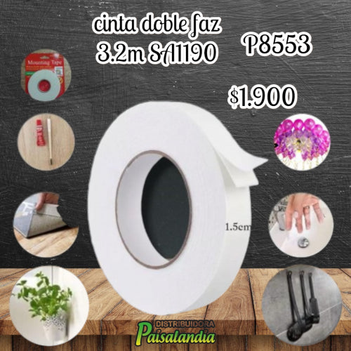 Cinta doble faz 3.2m SA1190 261-132 (UND)