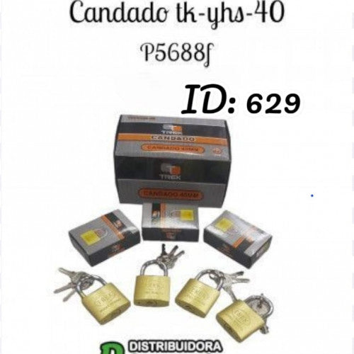 Candado con llaves y empaque TK-YHS-40 (UND)