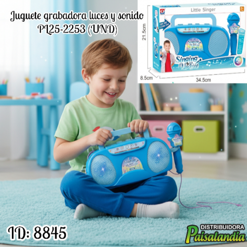 Juguete grabadora luces y sonido PL25-2253 (UND)