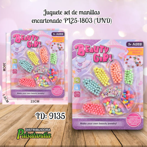 Juguete set de manillas encartonado PL25-1803 (UND)