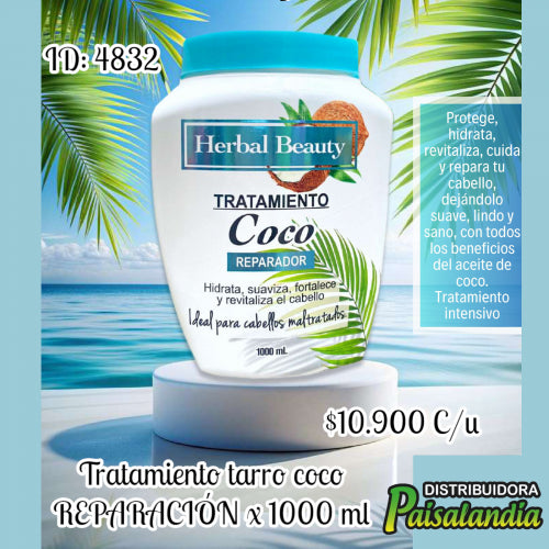 Tratamiento capilar coco REPARACIÓN x 1000 ml (UND)