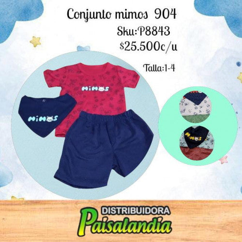 Conjunto mimos T. 1-4 904 (UND)