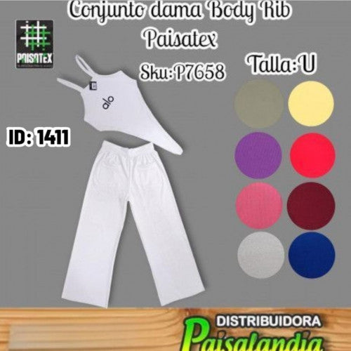 Conjunto body dama paisatex (UND)