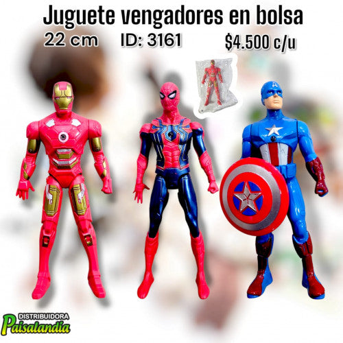 Juguete vengadores en bolsa (UND)
