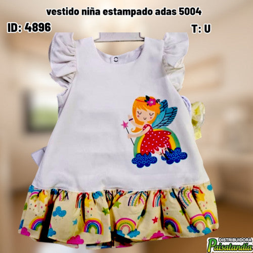 vestido niña estampado adas 5004 (UND)