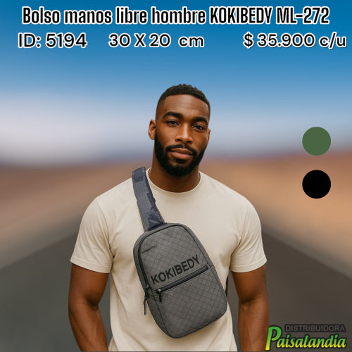 Bolso manos libre hombre KOKIBEDY ML-272 (UND)