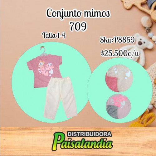 Conjunto mimos T. 1-4 709 (UND)