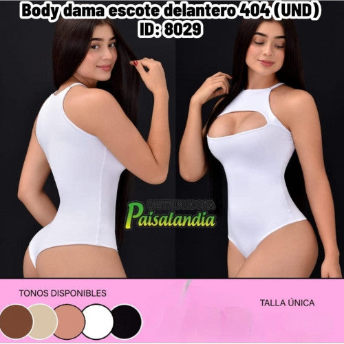 Body dama escote delantero 404 (UND)