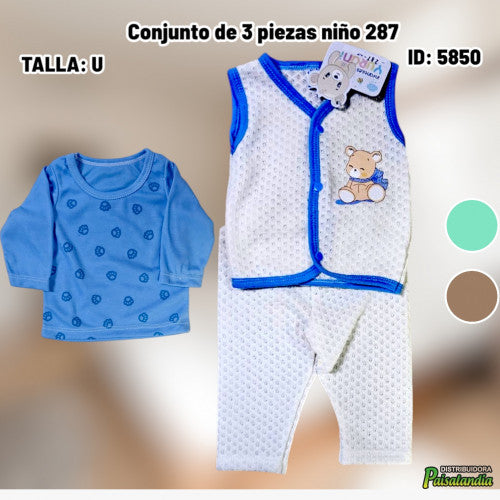 Conjunto de 3 piezas niño 287 (UND)