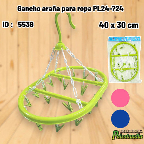 Gancho araña para ropa PL24-724 (UND)