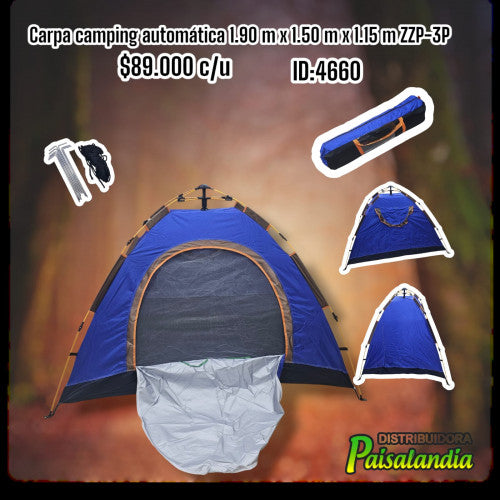 Carpa camping automática ZZP-3P (UND)