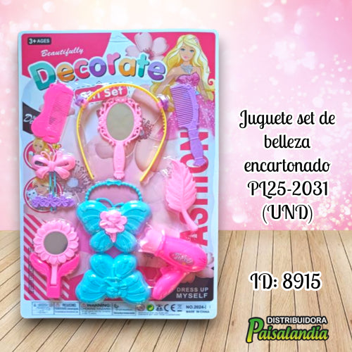 Juguete set de belleza encartonado PL25-2031 (UND)
