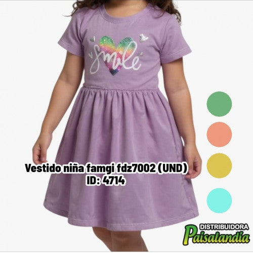 vestido niña famgi fdz7002 (UND)