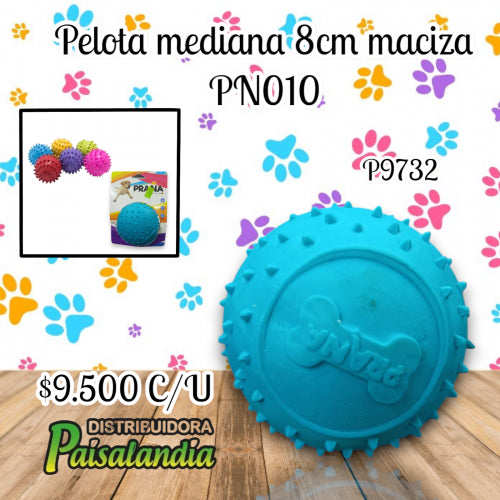 Pelota mediana 8 cm maciza PN010 (UND)