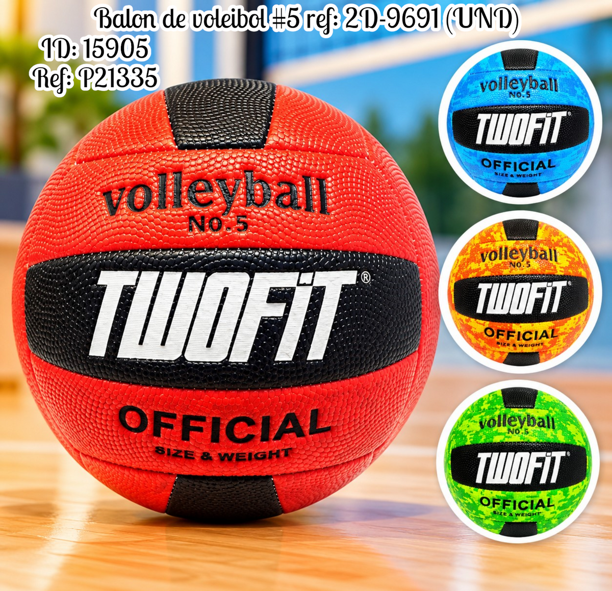 Balon de voleibol #5 ref: 2D-9691 (UND)